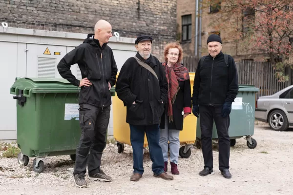 J.Kirpitis, J.Zvirgzdins, M.Hovila ja S.Hovila Riiassa 2022. Kuva: Valdis Jansons